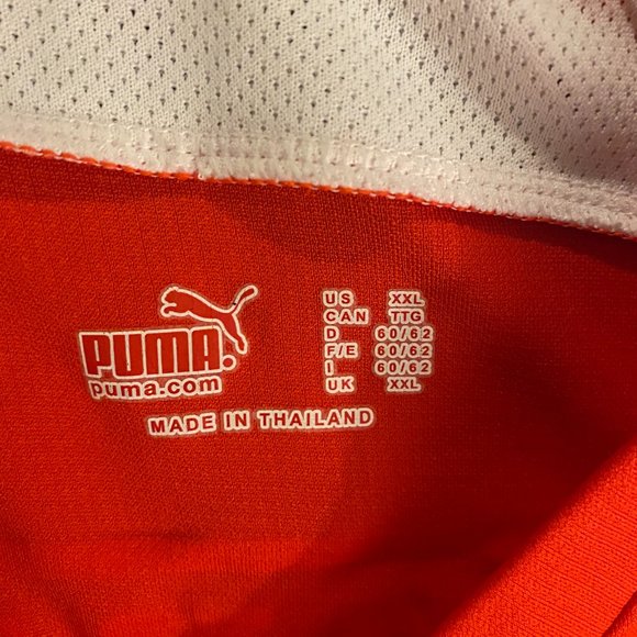 Puma Red Long Sleeve Shirt with Yellow Accents - Picture 3 of 5